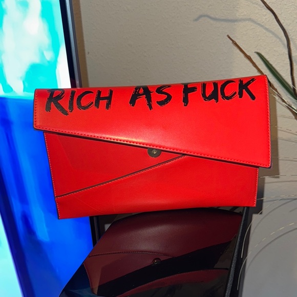 Bold Red Statement Clutch - Picture 1 of 3